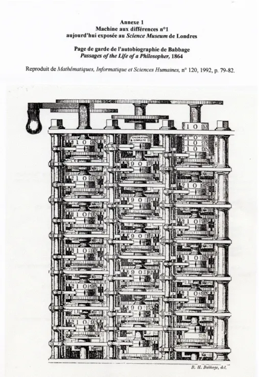 Fig. 0.1 The assembled portion of Babbage’s difference engine n ◦ 1
