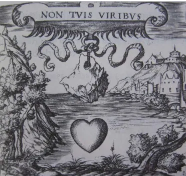 FIG 1:  de Montenay (1584) Emblematum Christianorum centuria, p. 5