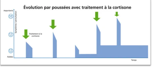 Figure 12. Évolution de la SEP avec le traitement 