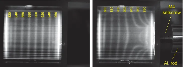 Figure 5. Potential lines in a region with a homogeneous ﬁeld gradient (left) and deformation of the potential by an M4-setscrew (right).