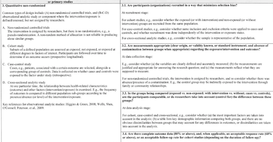 Abbildung 3: Beurteilungsraster Mixed Methods 