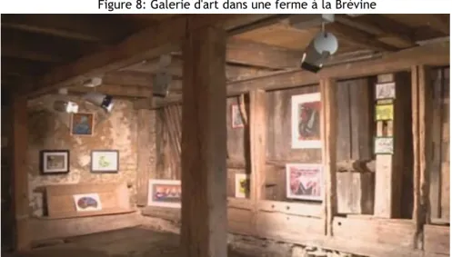 Figure 8: Galerie d'art dans une ferme à la Brévine Source : Jura Tourisme, 2013 