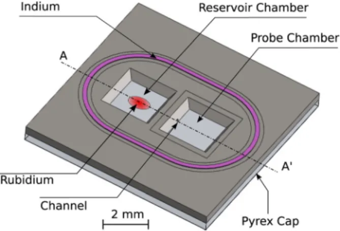 FIG. 1. Schematic view of the design of one cell preform with channel.