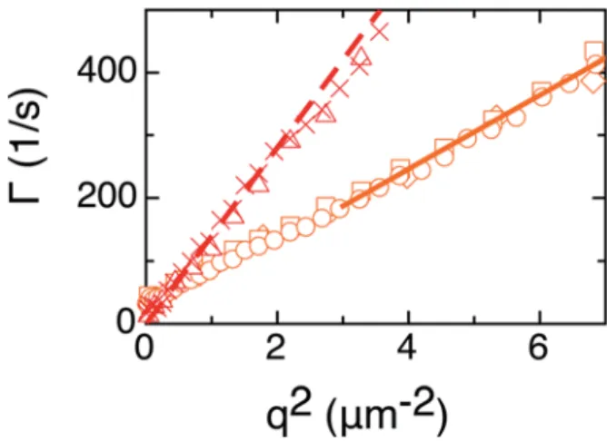 Fig. 12 Portion of a heterogeneous planar sample of 6CB observed between crossed (a) and parallel (b) polarisers