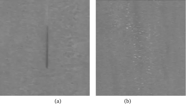 Figure 1.1. Sample images of two steel defects to illustrate the difficulties of the problem