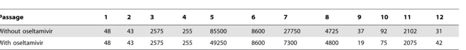 Table 1. Bottleneck sizes at each passage.