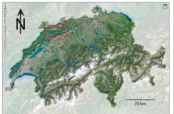 Figure 1 : Emplacement géographique de la zone étudiée (modifiée d’après le site internet : 