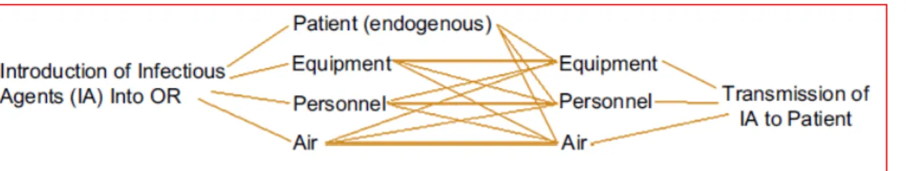 Figure 4. Interactive permutations of factors that could end in transmission of infectious  agents to patients xi 