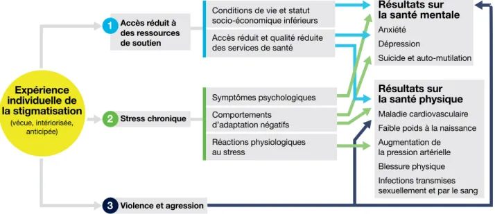 FIGURE 8 :   Comment la stigmatisation affecte la santé d’une personne 