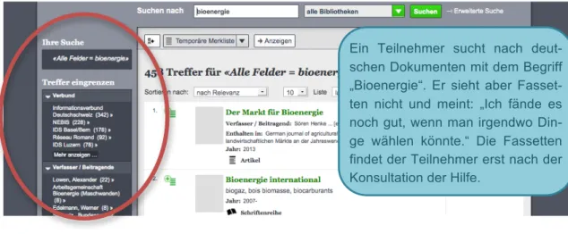 Abbildung 15: Fassettennavigation 