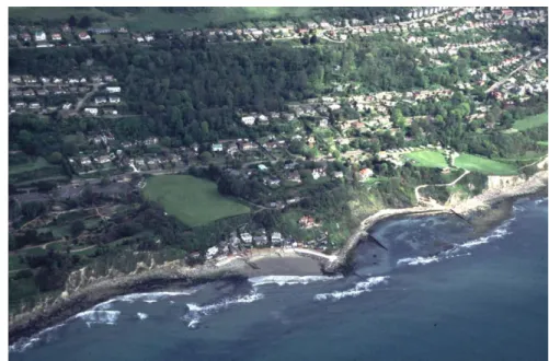 Figure 4:  The southern town of Ventnor, part of the largest  urban landslide complex in north-west Europe