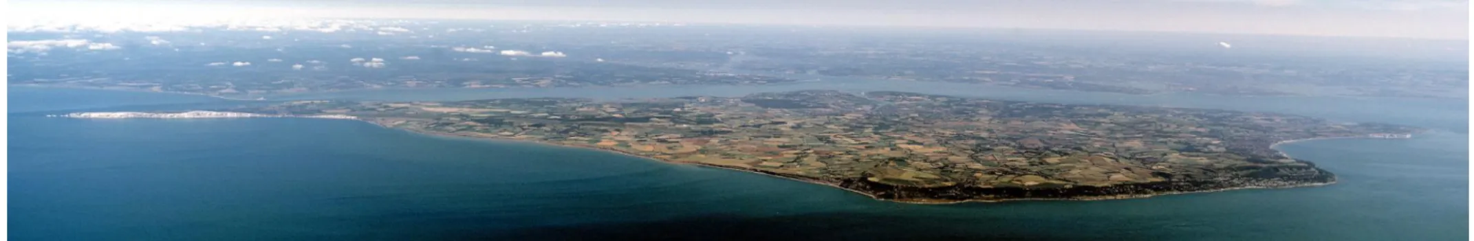 Figure 1:  Aerial view of the Island - © IWCCE, courtesy of Wight Light Gallery. 