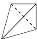 Figure 2.2: Tetrahedralization with 4 points