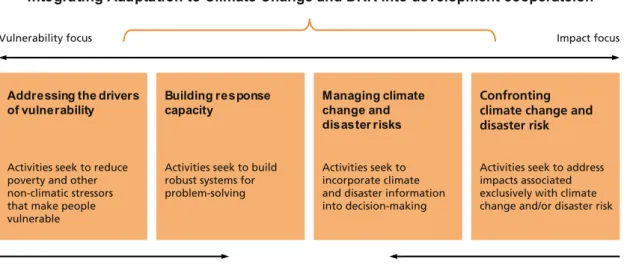 Figure 3 shows an approach to map adaptation activities in the context of development cooperation
