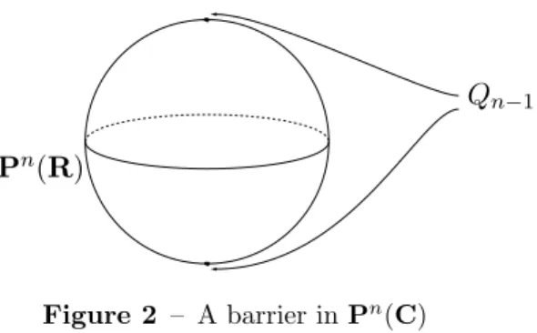 Figure 2 – A barrier in P n (C)