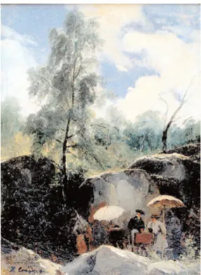 Figure 1 - Jules Coignet’s painting: painters sur le motif - in nature, © D.R.
