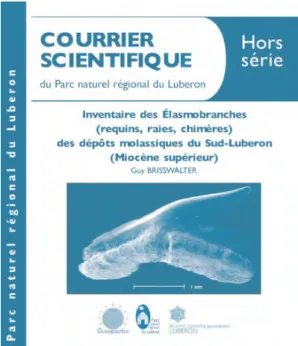 Figure 5 - “Courier scientifique du Parc, HS” monograph on elasmobranchs, research work of an “amateur” in the Luberon NR.