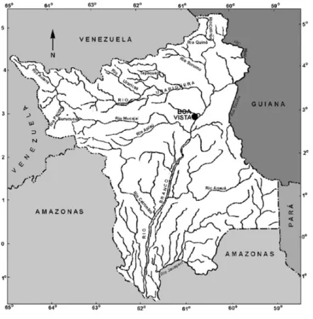 Fig. 1.- Mapa de situação do Estado de Roraima.