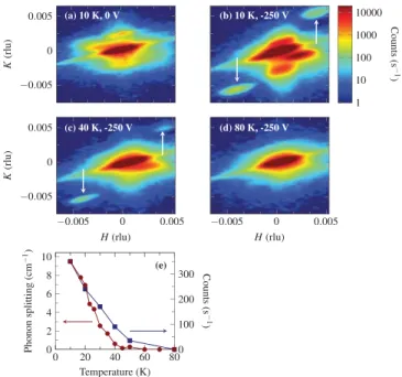 FIG. 3 (color online). Field-induced satellite Bragg peaks in the polar domain state of LS-5.5_1
