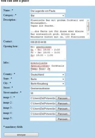 Abbildung 15 : Webseite Forumlar 