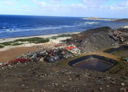 Tableau 4. Estimation des tonnages des déchets d’Irma réceptionnés sur Grandes Cayes (hors VHU)  (Source Verde SXM) 