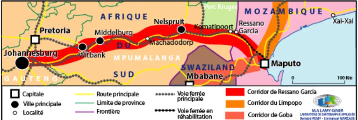 Fig. 2 – Le corridor de Maputo 