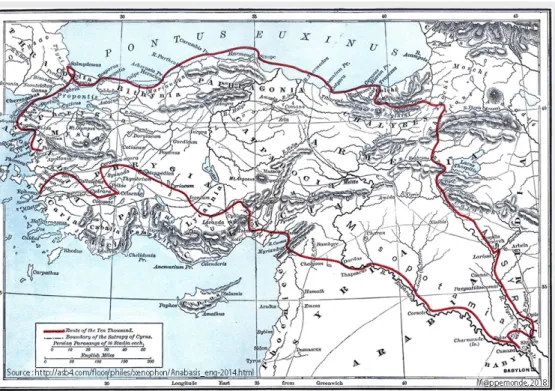 Figure 1. L’Anabase. http://asb4.com/ﬂoor/philes/xenophon/Anabasis_eng-2014.html