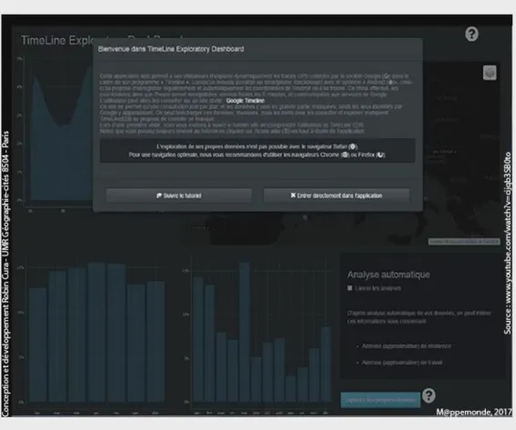 Figure 2. Tutoriel de l’utilisation de TimeLineEDB (vidéo).