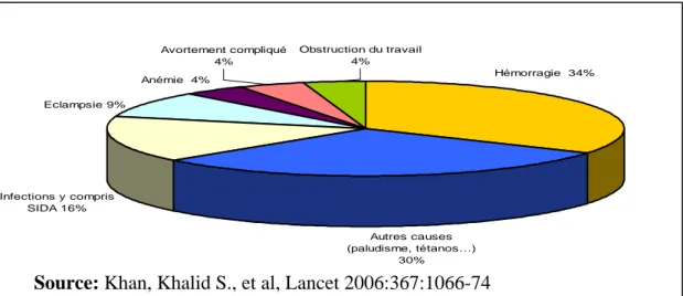 Figure 4 : Principales causes de mortalité maternelle au Togo 