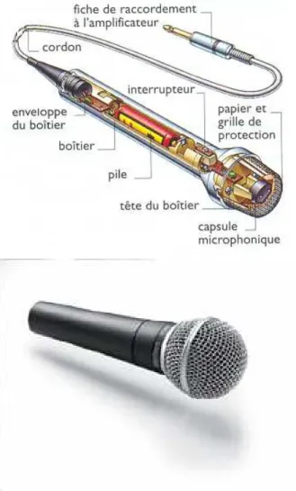 Fig. 6.2 – Microphone pour la prise de son.