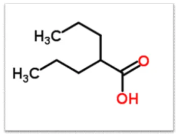 Figure 3: Structure chimique de l'acide valproïque [41] 
