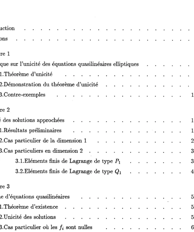 Table  des matières Introduction Notations 2 4 Chapitre 1