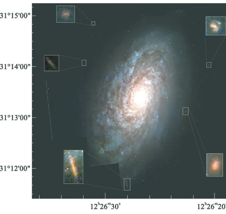 Fig. 1. True color image of the flocculent spiral galaxy NGC 4414 derived from HST B, V, and I band images