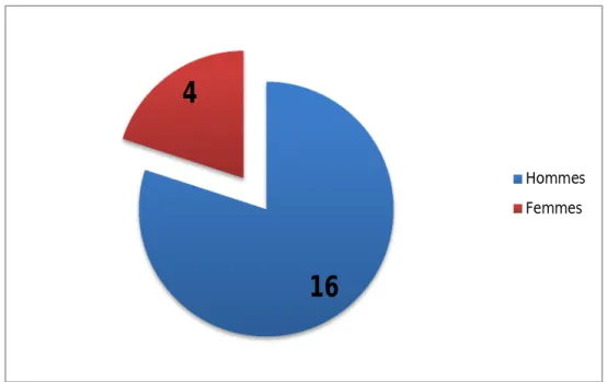 Figure 4 : Répartition des cas par sexe 