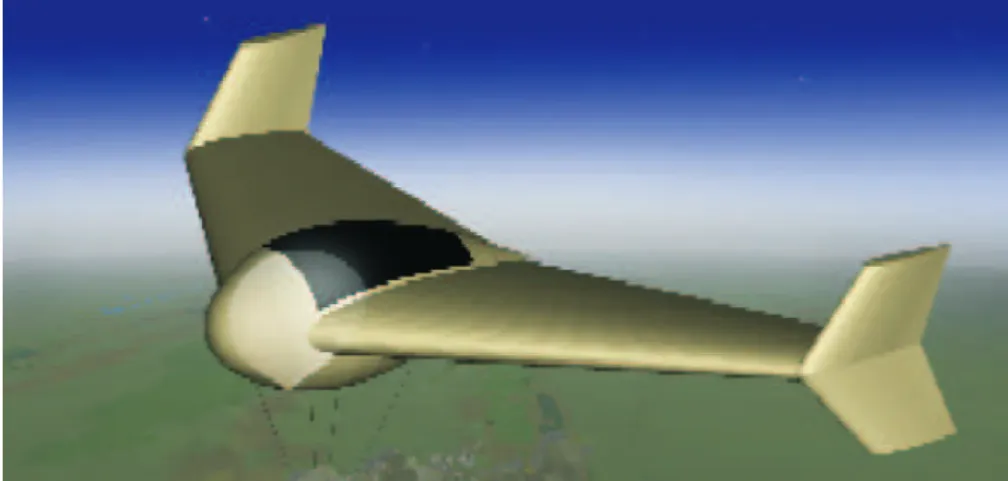 Figure 1.17: The proposed buoyancy-driven airship Source (Purandare, 2007).