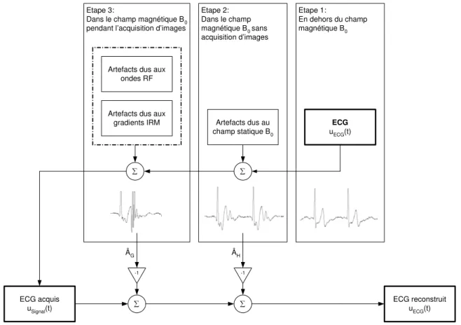Fig. 27  Modèle de séparation par étape d’imagerie pour les artefacts dus à l’IRM. 