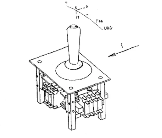 Figure 23:  Vue  de  la maquette prototype du  manipulateur de  traction freinage. 