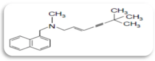 Figure 6 : structure chimique de la terbinafine. 