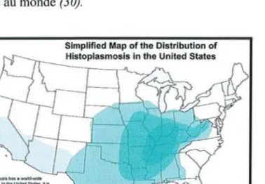Figure J : Distribution de f'I d ..toptasmose mu: Etats-Unis.