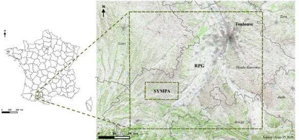 Figure 8 : Localisation de la zone d'étude correspondant au nom de projet SYMPA. 