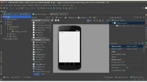 Figure 3: Interface de l'application Android studio 