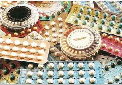 Figure 4:  Modèles de contraception orale. 