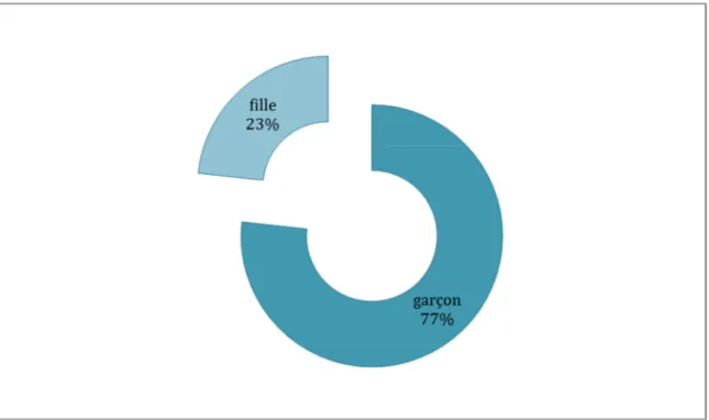 Figure 11 : Répartition des cas selon le sexe. 