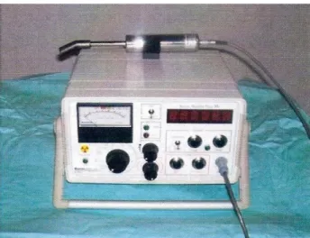 Figure  9 : La sonde de détection isotopique Gamma sup de la société française  CLERAD du service de médecine nucléaire CHU Ibn Sina