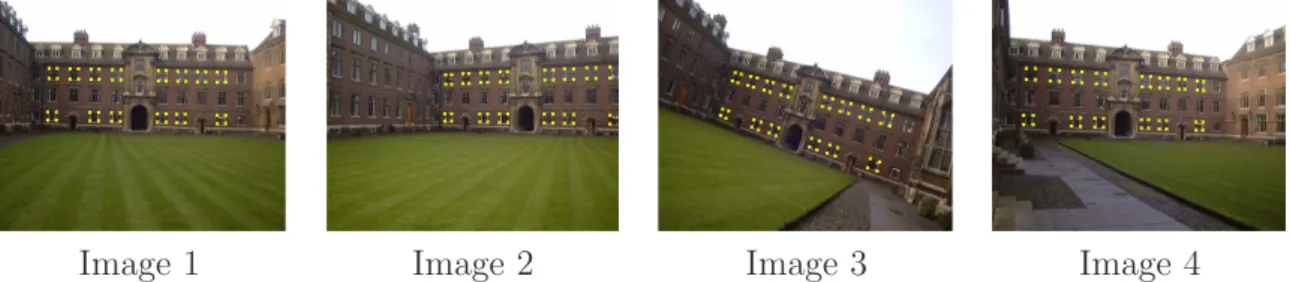 Fig. 3.2 – Images of the fa¸cade of St. Catharine’s College, Cambridge (UK).