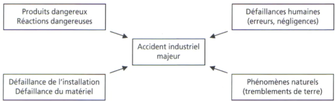 Figure I.5 - Principales causes des accidents industriels majeurs. 