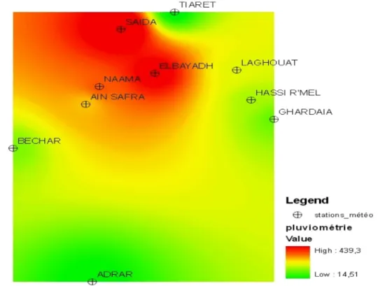 Fig. 7. Generation of rainfall map.
