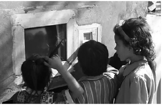 Figure 2.1: “Hole in the Wall” Experiment in New Delhi Slum 