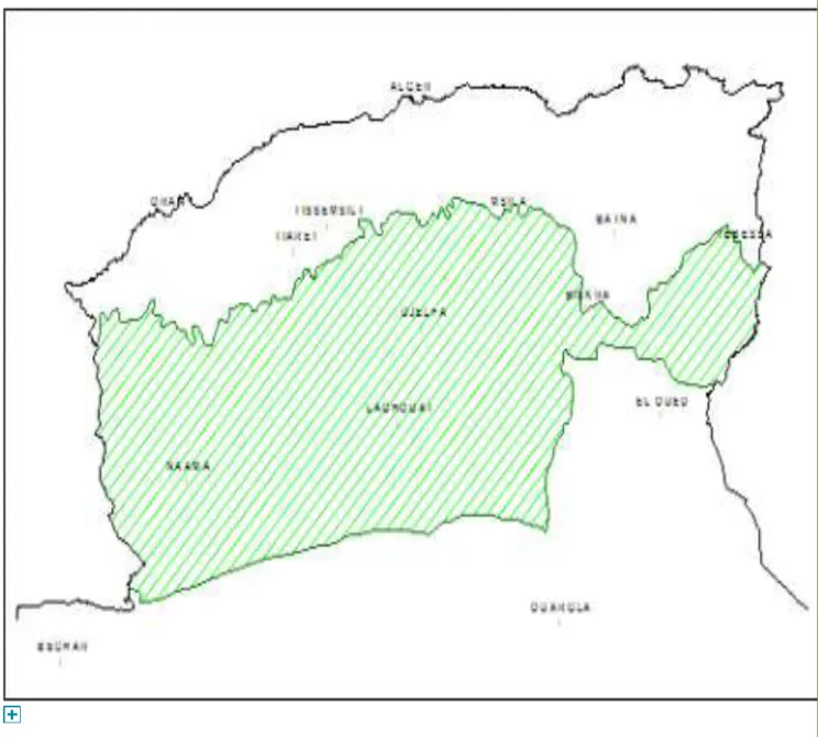 Figure 1. Délimitation des steppes algériennes. 