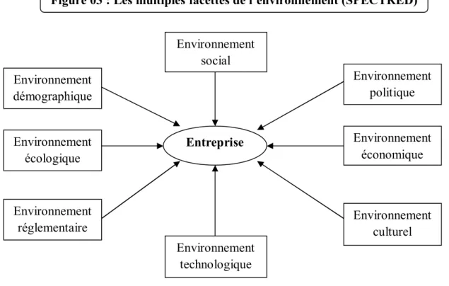 Figure 03 : Les multiples facettes de l’environnement (SPECTRED) 